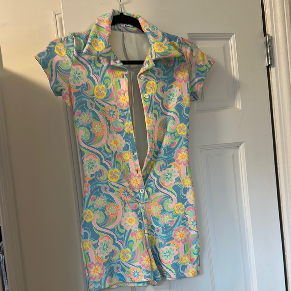 Floral Button-Up Women Top